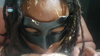 Mask Interracial Gagging Deepthroat 