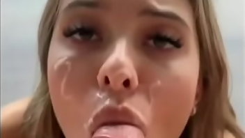 Norwegian Cumshot Facial Teen Blowjob 