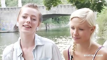 Bar Lesbian Blonde Brunette Amateur 