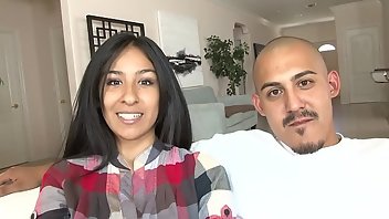Latina girl keeps complaining about being recorded during this blowjob