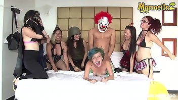 Goth Teen Latina Big Ass Orgy 